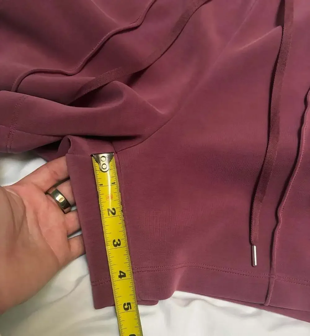 Calla Burgundy Cowl Neck Sleeveless Top and Cargo Shorts set S bottoms/M top
